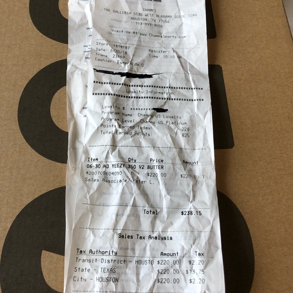 Adidas Yeezys Butter Sz 9 (Deadstock With Receipt) - Picture 4 of 8